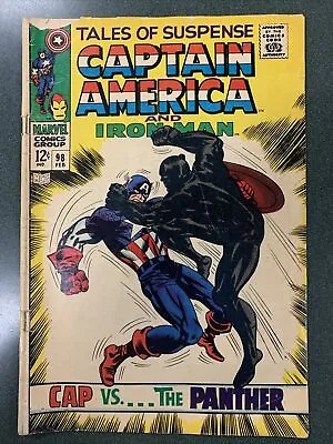 Buy Tales Of Suspense #98 (Marvel, 1968) 1st Battle Cap & Black Panther Kirby FR/GD • 30.56£