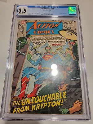 Buy Action Comics #364 1968 CGC 3.5 Neal Adams Cover SILVER AGE 12 Cent Cover SALE!! • 74.32£