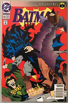 Buy Batman #492 By Moench Knightfall Robin Bane Hatter Newsstand Variant NM/M 1993 • 7.99£