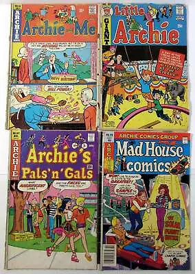Buy Archie Lot 4 #And Me 66,Little 80,Pals N Gals 107,Mad House 119 1974 Comics • 9.68£