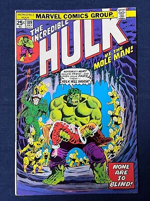 Buy The Incredible Hulk 189 (1975) • 0.99£