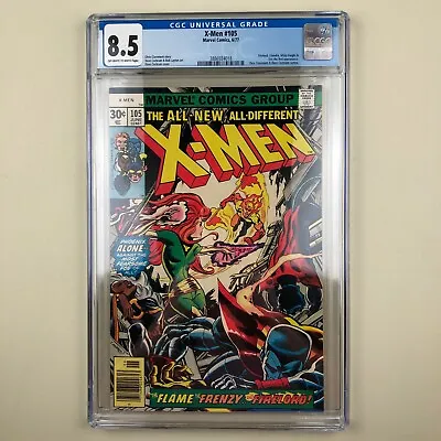 Buy (Uncanny) X-Men #105 (1977) CGC 8.5, 1st Lilandra Of The Shi’ar Empire • 78.84£