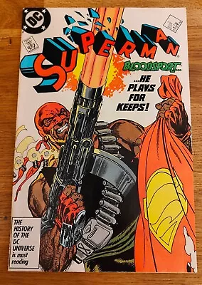 Buy COMIC - Superman No #4 Apr 1987 Modern DC 1st Bloodsport He Plays For Keeps! • 12£