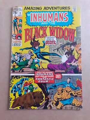 Buy Amazing Adventures No 2 Inhumans And Black Widow 1971 G/VG 1971 Marvel • 13.99£