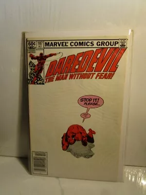 Buy Daredevil #187 Newsstand Marvel Comics 1982 Frank Miller Kingpin Appears- • 17.49£