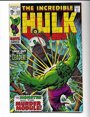 Buy Incredible Hulk 123 - Vf- 7.5 - Leader - Betty Ross - Fantastic Four (1970) • 47.49£