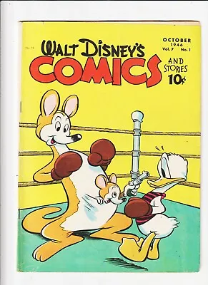 Buy Walt Disney’s COMICS AND STORIES V7#1 (#73) WALT KELLY CV CARL BARKS ART • 47.67£