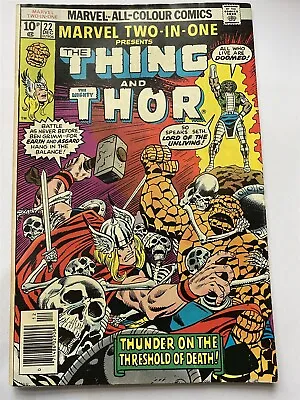 Buy MARVEL TWO-IN-ONE #22 The Thing UK Price Marvel Comics 1976 FN • 2.95£