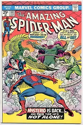 Buy Amazing Spider-Man 141 VF/NM 1975 Marvel Mysterio John Romita • 59.58£