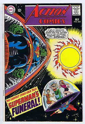 Buy Action Comics #365 DC Pub 1968 '' Superman's Funeral ! '' • 20.10£