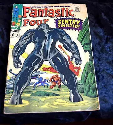 Buy Comic Book Marvel Fantastic Four #64 1967 VG-Fine 5.0  JD The Sentry Sinister • 9.61£