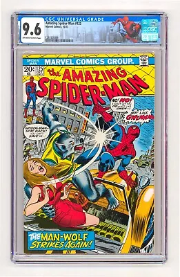 Buy 1973 Amazing Spider-Man #125 CGC 9.6 - ORIGIN OF MAN-WOLF • 632.49£