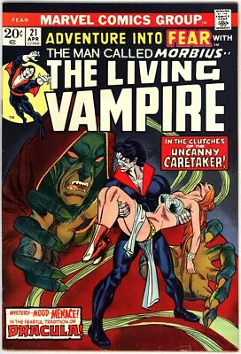 Buy Fear 21 Vf/nm 9.0 High Grade Morbius Gil Kane Marvel Bronze Age Horror 1974 Bin • 27.88£