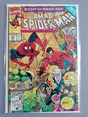 Buy The Amazing Spider-Man #343 '' He's Got His Powers Back , MARVEL COMIC • 8£
