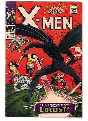 Buy X-men #24 (1966) - Grade 5.5 - 1st Appearance Of Locust - Silver Age Comic! • 79.43£