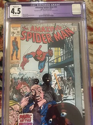 Buy CGC 4.5 Restored Amazing Spider-Man # 99 Marvel Comics 1971 • 31.77£