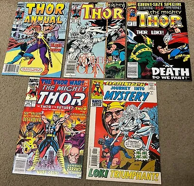 Buy Thor Marvel Comics Lot Of 5 Books #349 432 438 Annual #12 & Journey Into Mystery • 15.76£