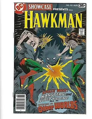 Buy Showcase #103, Hawkman, Joe Kubert Cover, Adam Strange, NM- 9.2, 1978, See Scans • 11.18£