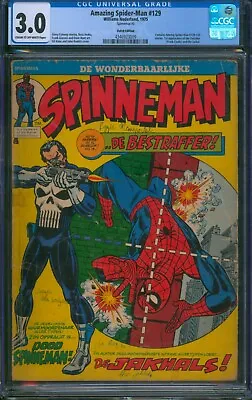 Buy AMAZING SPIDER-MAN #129 (1975) ⭐ DUTCH EDITION - RARE ⭐ CGC 3.0 1st Punisher • 304.38£