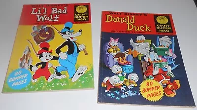 Buy 2x DISNEY GOLD TOKEN GIANT SUPER MAG Vintage Lot 1964 Uncle Scrooge Carl Barks • 60£