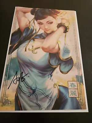 Buy Street Fighter 6 #1 Artgerm Chun Li Virgin Dallas Signed COA NM • 79.67£
