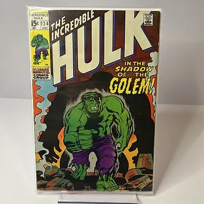 Buy 1970 Marvel Comics Group, The Incredible Hulk #134 In The Shadow Of The Golem • 41.16£
