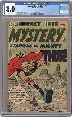 Buy Thor Journey Into Mystery #86 CGC 3.0 1962 3991629016 1st Full App. Odin • 331.80£
