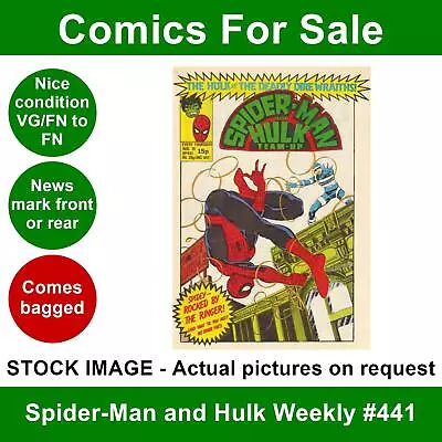 Buy Spider-Man And Hulk Weekly #441 Comic VG/FN 19 Aug 1981 Marvel UK • 4.99£