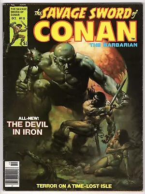 Buy Savage Sword Of Conan Vol 1 No 15 Oct 1976 (FNVFN) (7.0) Marvel B&W Magazine • 13.99£