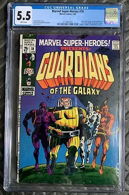 Buy Marvel Super-Heroes #18 1st App Guardians Of The Galaxy  CGC 5.5 4113997005 • 356.25£