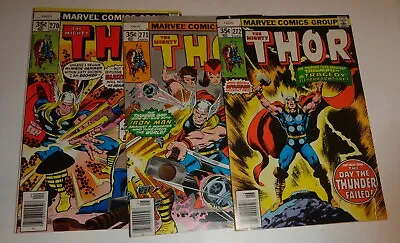 Buy Thor #270,271,272 Vf Avg John Buscema Walt Simonson 1978 • 18.26£