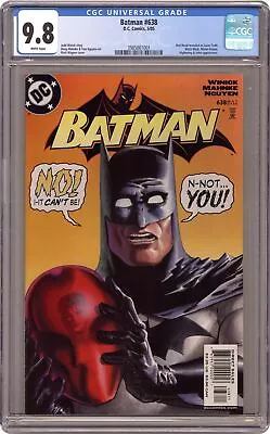 Buy Batman #638A 1st Printing CGC 9.8 2005 3985861001 • 166.24£