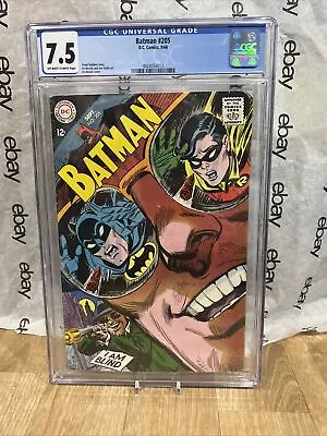 Buy Batman #205 CGC 7.5 Irv Novick Cover 1968 New Slab Comic Rare • 120.63£