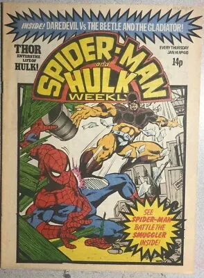 Buy SPIDER-MAN & HULK WEEKLY #410 (1981) Marvel Comics UK Spider-Woman Thor DD FINE- • 11.85£