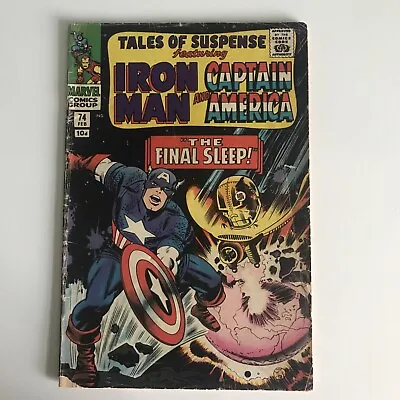 Buy Marvel Comics Tales Of Suspense No 74 Iron Man Captain America 1965 • 9.99£
