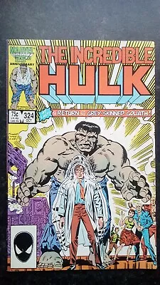 Buy The Incredible Hulk #324, Marvel Comics Oct 1986. Return Of The Grey Hulk. VGC. • 18.99£