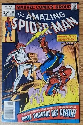 Buy Amazing Spider-Man #184 -Key- 1st Appearance Of The White Dragon - MG • 8£