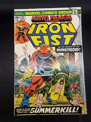 Buy IRON FIST #25 Marvel Premiere Comic Iron Fist #25 1975 Bronze Age • 17.39£