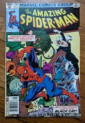 Buy Amazing Spider-Man #204 May 1980 Marvel Comics Black Cat • 8£