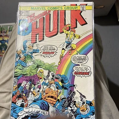 Buy Lot Of 10 Marvel Comics THE INCREDIBLE HULK  #190-#210 1975-1978 • 48.19£