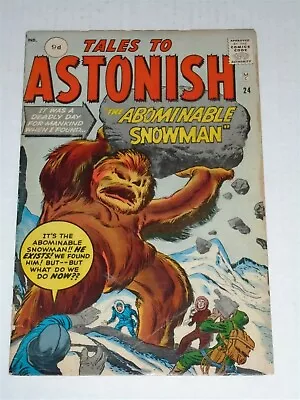 Buy Tales To Astonish #24 Vg (4.0) Marvel Comics October 1961 (sa)** • 69.99£