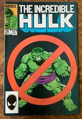 Buy Incredible Hulk 317 F/VF 1st Appearance Of 2nd Hulkbusters John Byrne Marvel • 3.95£