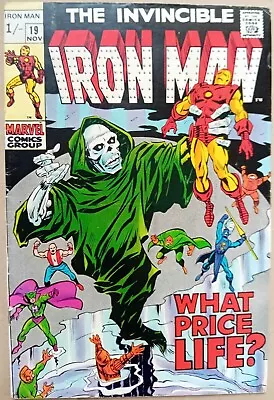 Buy Iron Man #19 - VG+ (4.5) - Marvel 1969 - UK Price Variant - Silver Age • 8.50£