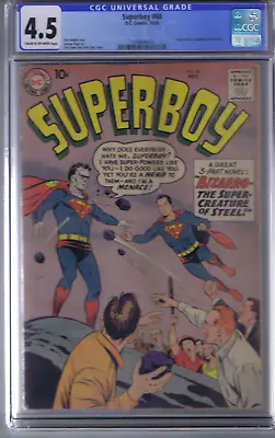 Buy Superboy #68 DC 1958 CGC 4.5 (VERY GOOD +) Origin/1st Appearance Bizarro • 948.73£