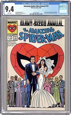 Buy Amazing Spider-Man Annual #21A Direct CGC 9.4 1987 4370341005 • 66.36£