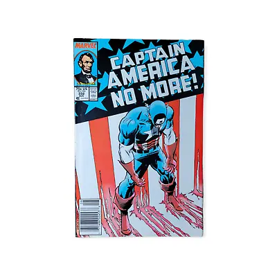 Buy CAPTAIN AMERICA #332 NEWSSTAND Steve Rodgers RESIGNS As Captain America KEY! VF- • 12.67£