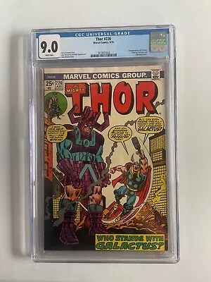 Buy Thor 226 CGC 9.0 WP 2nd Firelord Galactus 1974 • 94.05£