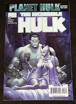 Buy Marvel Comics Incredible Hulk #103 Planet Hulk Allegiance Part 4 • 2.53£