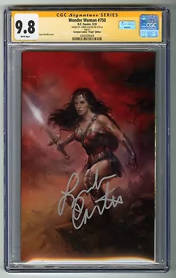 Buy Wonder Woman #750 Lucio Parrillo VIRGIN LTD 1500 CGC SS 9.8 SIGNED LYNDA CARTER! • 1,976.51£
