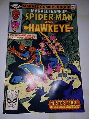Buy Marvel Team-up #92 1980 -hawkeye-vg • 9.64£